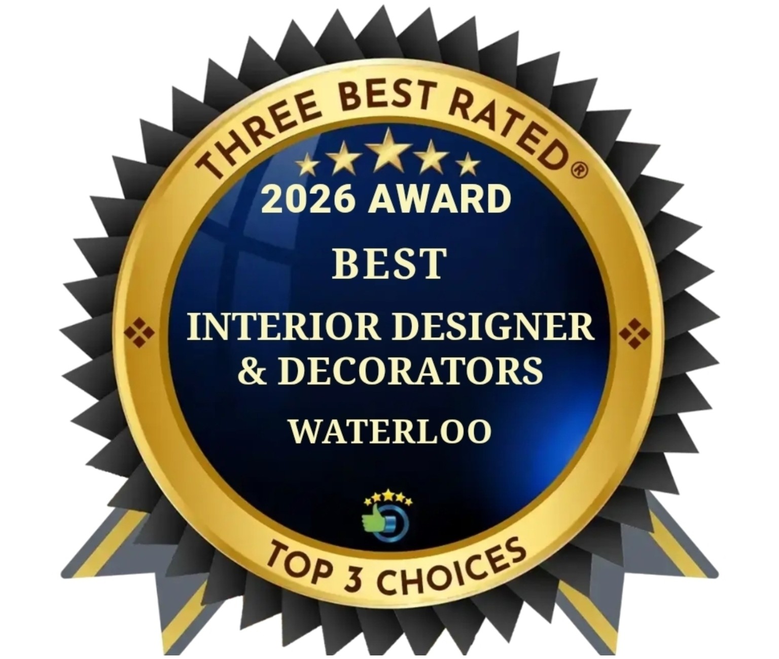 Three Best Rated 2026 award: Best Interior Designer and Decorators in Waterloo, Top 3 Choices